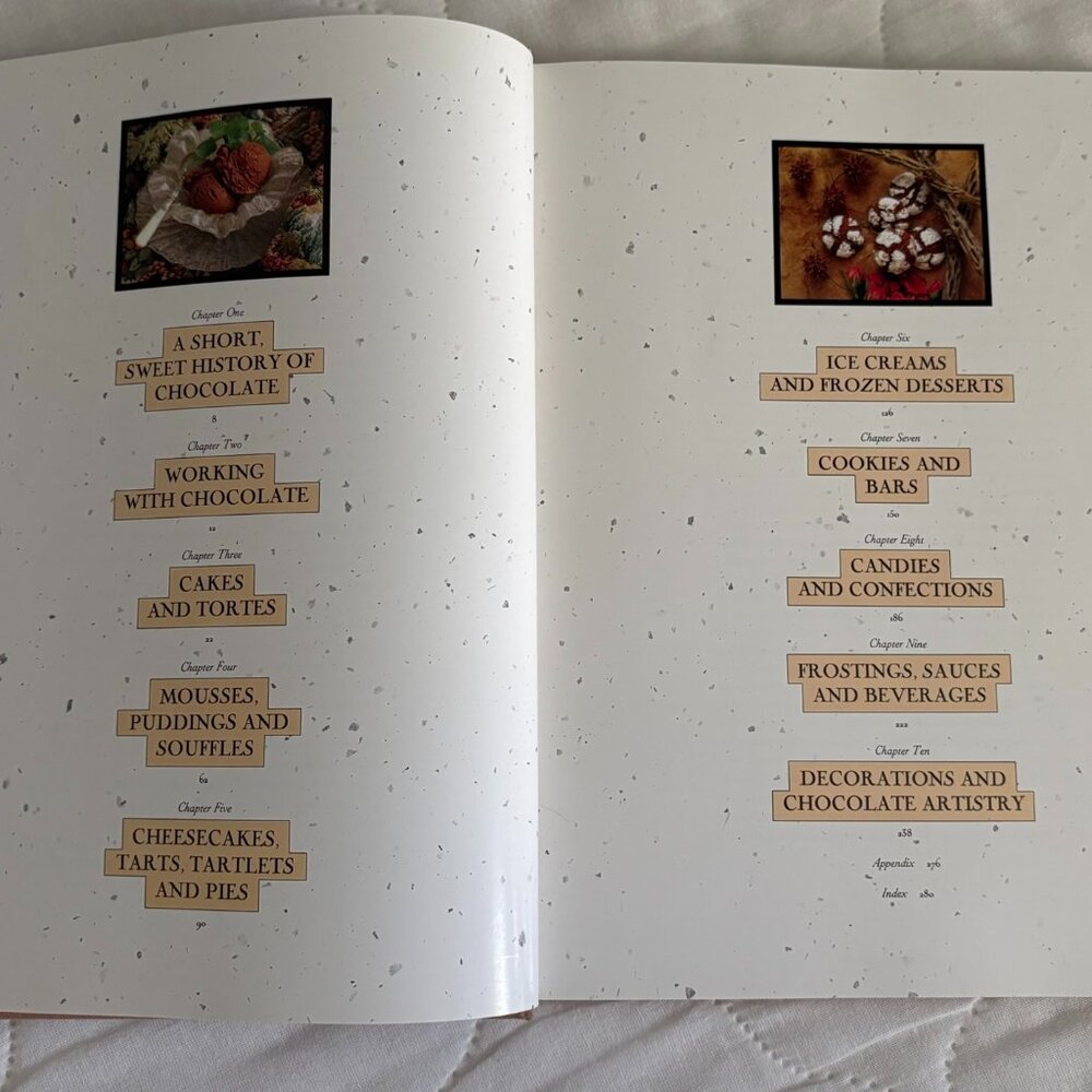 "The International Chocolate Cookbook" by Nancy Baggett, copyright 1991 - Picture 5 of 6
